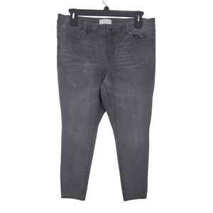 Lane Bryant High Rise Ultimate Stretch Jeans 16‎ Womens Plus Size Skinny Grey